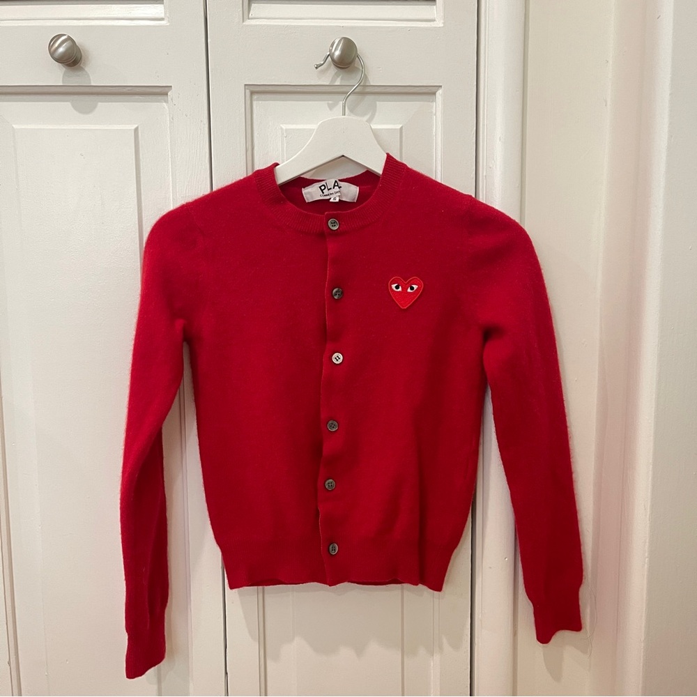 Comme des Garçons Red Heart Cardigan